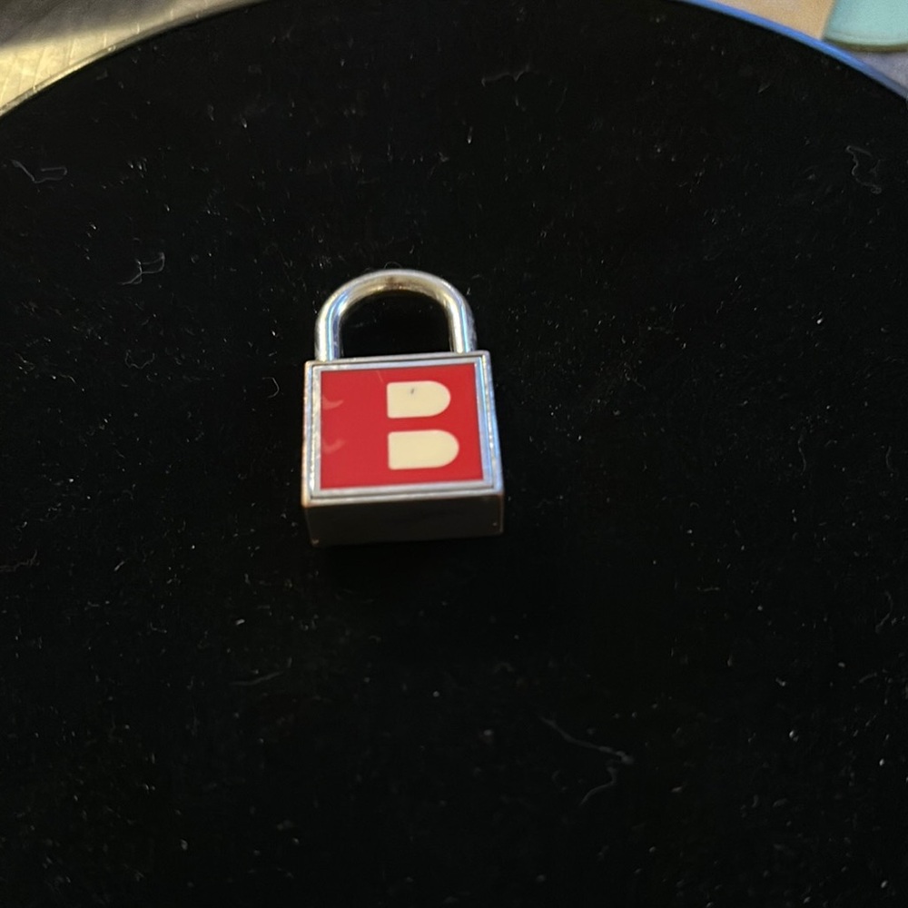 Bally Red and Silver Padlock